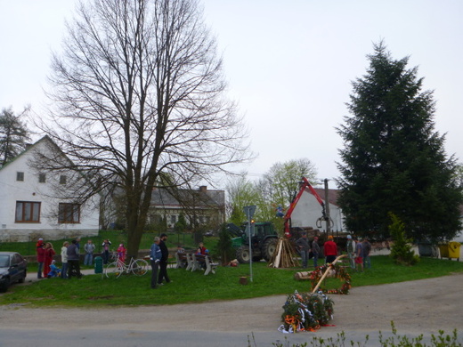 Stavění májky 2013